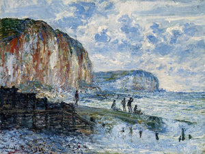  Claude Oscar Monet The Cliffs of Les Petites-Dalles - Art Print