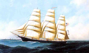  Antonio Jacobsen The Clipper Ship "Triumphant" - Art Print