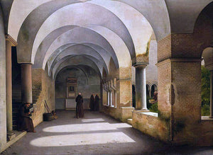  Christoffer Wilhelm Eckersberg The Cloisters, San Lorenzo Fuori le Mura - Art Print