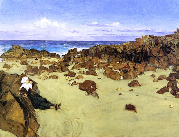  James McNeill Whistler The Coast of Brittany (also known as Alone with the Tide) - Art Print
