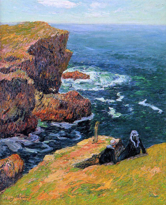  Henri Moret The Coast of Moelan - Art Print