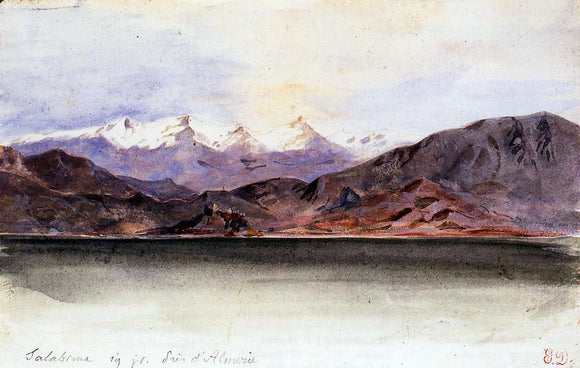  Eugene Delacroix The Coast of Spain at Salabrena - Art Print