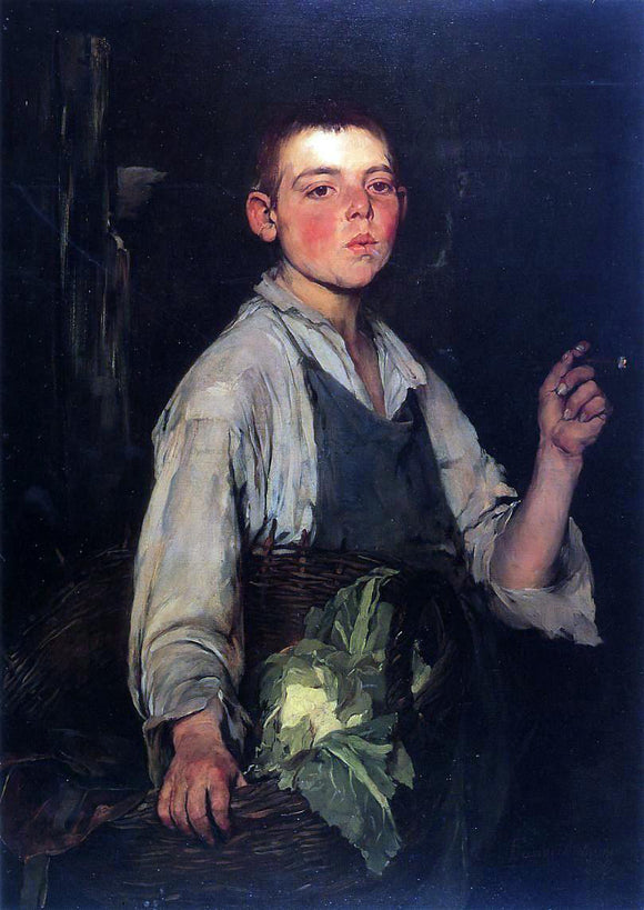  Frank Duveneck The Cobbler's Apprentice - Art Print