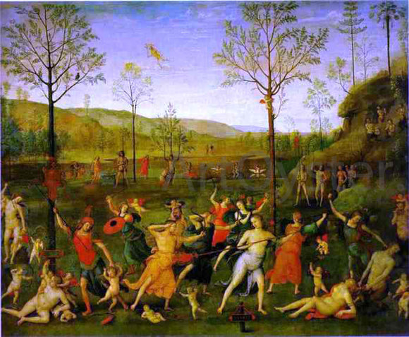  Pietro Perugino The Combat of Love and Chastity - Art Print