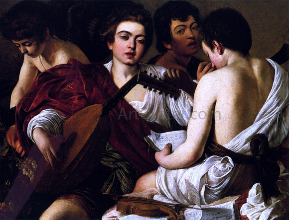  Caravaggio The Concert - Art Print