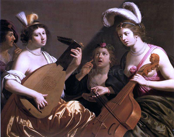  Jan Van Bijlert The Concert - Art Print