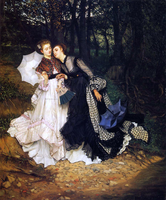  James Tissot The Confidence (also known as The Admission) - Art Print