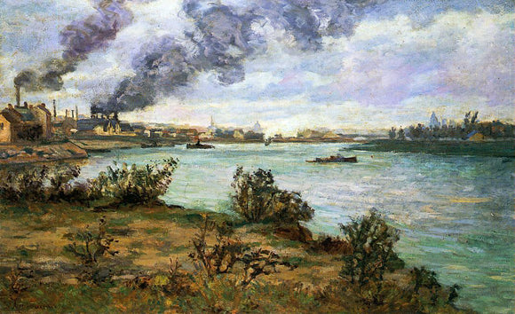  Armand Guillaumin The Confluence of the Seine and Marne at Ivry - Art Print