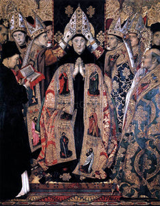  Jaume Huguet The Consecration of St Augustine - Art Print