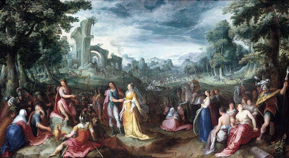  Karel Van Mander The Continence of Scipio - Art Print