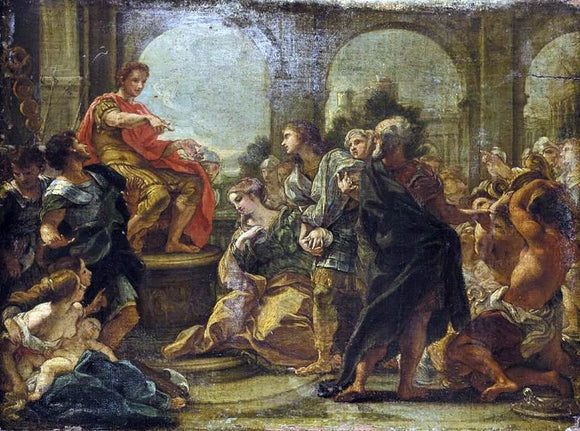  Baciccio The Continence of Scipio - Art Print