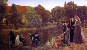  Arthur Hughes The Convent Boat - Art Print