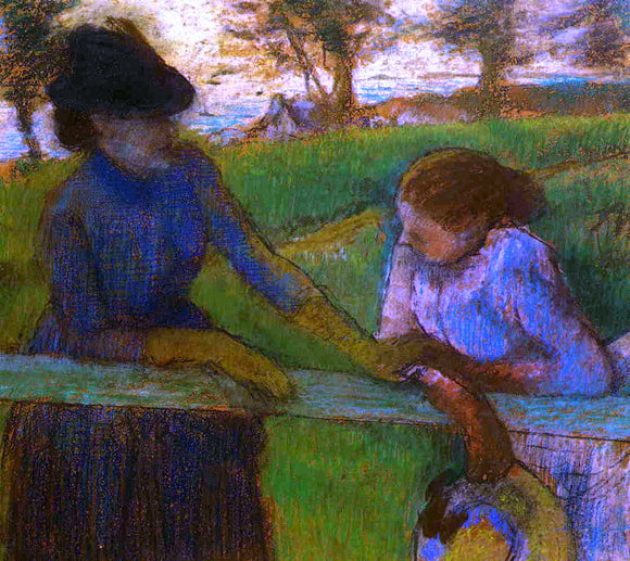  Edgar Degas The Conversation - Art Print