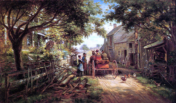 Edward Lamson Henry The Conversation - Art Print