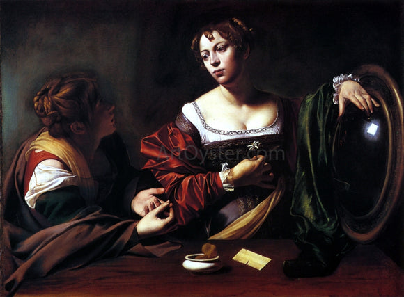 Caravaggio The Conversion of Mary Magdalen (also known as Martha and Mary Magdalen) - Art Print