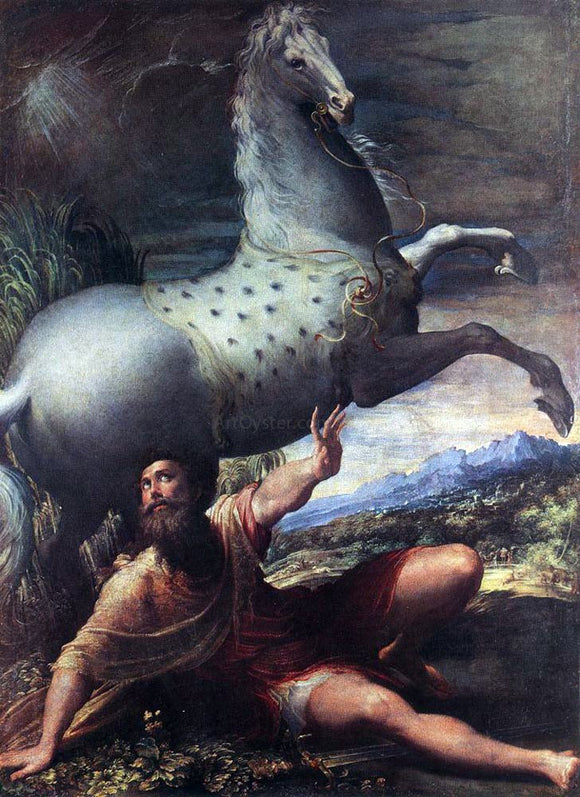  Parmigianino The Conversion of St Paul - Art Print