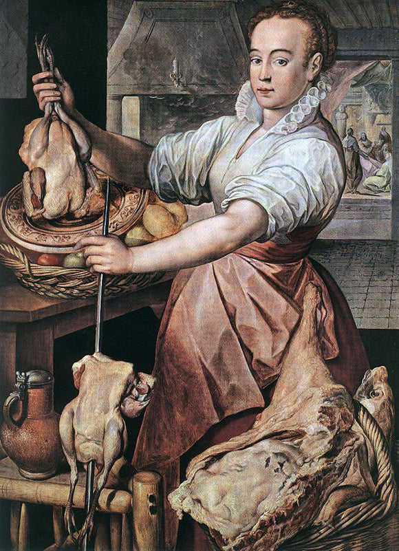  Joachim Beuckelaer The Cook - Art Print