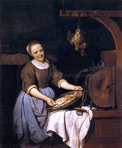  Gabriel Metsu The Cook - Art Print