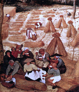  The Elder Pieter Bruegel The Corn Harvest (detail) - Art Print