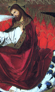  Enguerrand Charonton The Coronation of the Virgin, detail: Jesus - Art Print