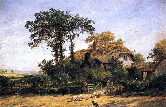  Jasper Francis Cropsey The Cottage of the Dairyman's Daughter - Art Print