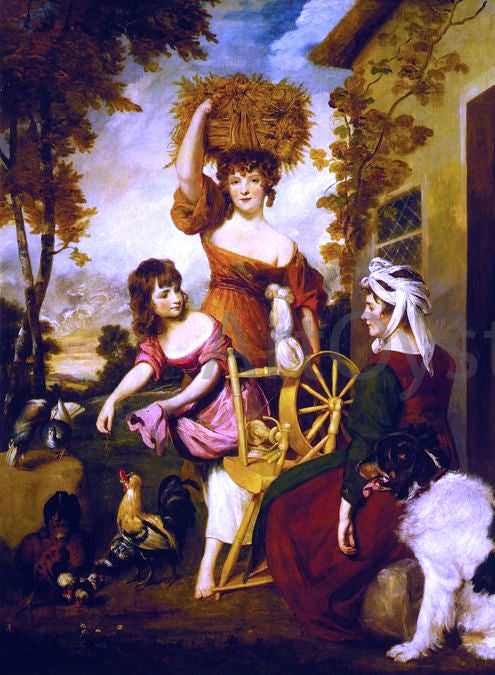 Sir Joshua Reynolds The Cottagers - Art Print