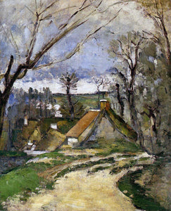  Paul Cezanne The Cottages of Auvers - Art Print