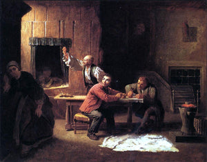  Eastman Johnson The Counterfeiters - Art Print