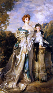  John Singer Sargent The Countess of Warwick and Her Son - Art Print