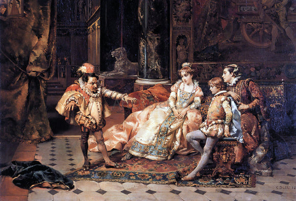  Cesare-Auguste Detti The Court Jester - Art Print
