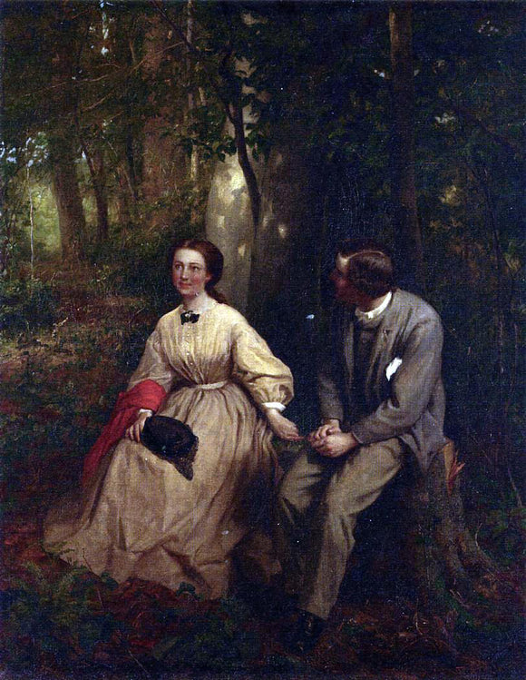  George Cochran Lambdin The Courtship - Art Print