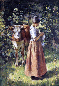  Theodore Robinson The Cowherd - Art Print