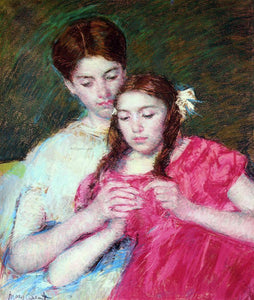  Mary Cassatt The Crochet Lesson - Art Print