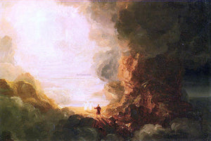  Thomas Cole The Cross and the World: Study for 'The Pilgrim of the Cross at the End of His Journey' - Art Print