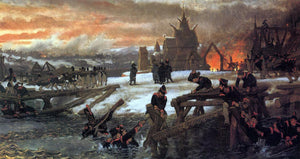  Sir Lawrence Alma-Tadema The Crossing of the River Berizina - 1812 - Art Print