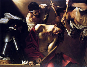  Caravaggio The Crowning with Thorns - Art Print