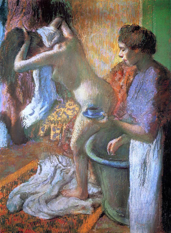  Edgar Degas The Cup of Tea (also known as Breakfast After Bathing) - Art Print