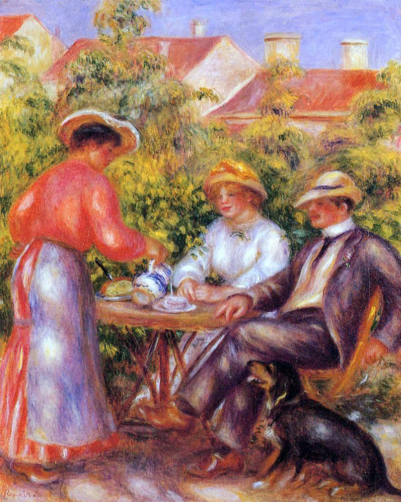  Pierre Auguste Renoir The Cup of Tea - Art Print