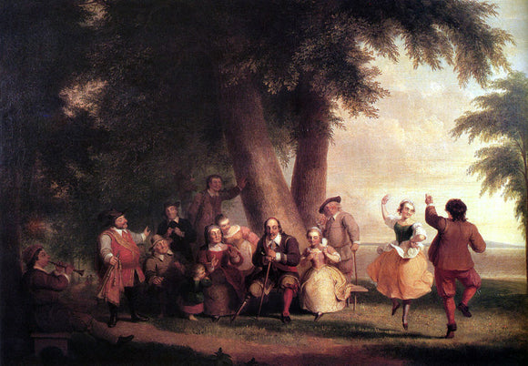 Asher Brown Durand The Dance Of The Battery In The Presence Of Peter Stuyvesant - Art Print