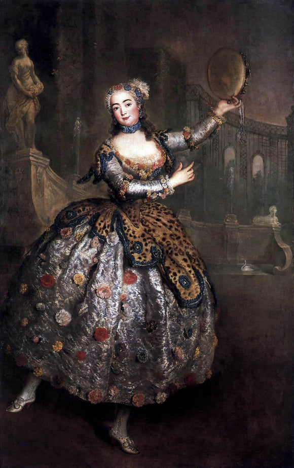  Antoine Pesne The Dancer Barbara Campanini - Art Print