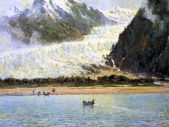  Thomas Hill The Davidson Glacier - Art Print