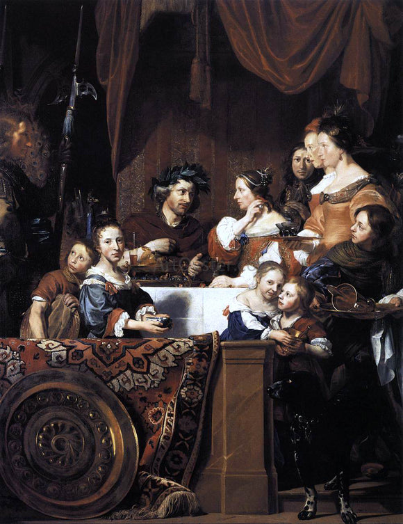  Jan De Bray The de Bray Family (The Banquet of Antony and Cleopatra) - Art Print