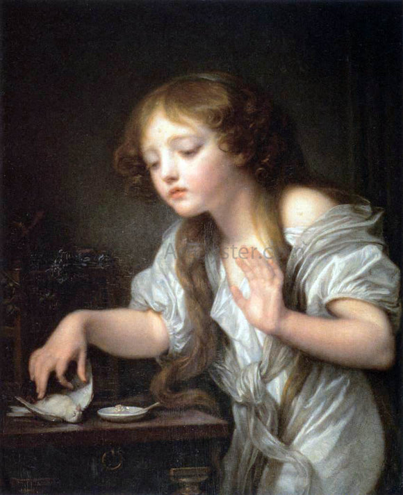  Jean Baptiste Greuze The Dead Bird - Art Print