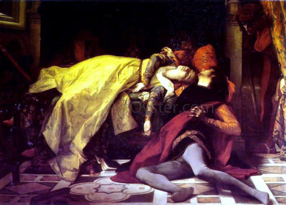  Alexandre Cabanel The Death of Francesca da Rimini and Paolo Malatesta - Art Print