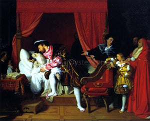  Jean-Auguste-Dominique Ingres The Death of Leonardi da Vinci - Art Print