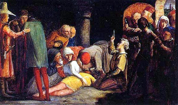  Francesco Paolo Michetti The Death of Romeo and Juliet - Art Print