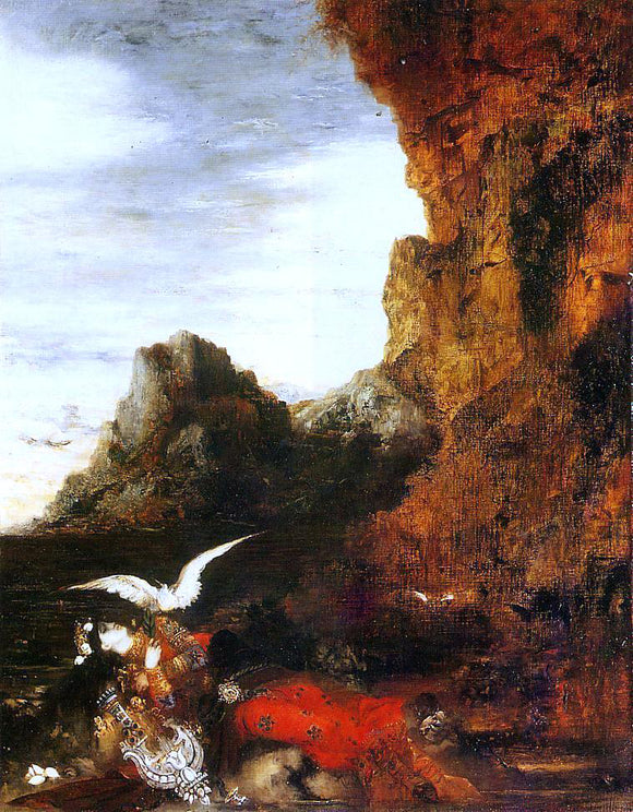  Gustave Moreau The Death of Sappho - Art Print