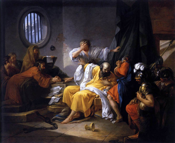  Jacques-Philip-Joseph De Saint-quentin The Death of Socrates - Art Print