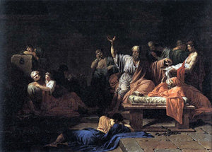  Jean-Francois-Pierre Peyron The Death of Socrates - Art Print