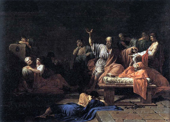 Jean-Francois-Pierre Peyron The Death of Socrates - Art Print